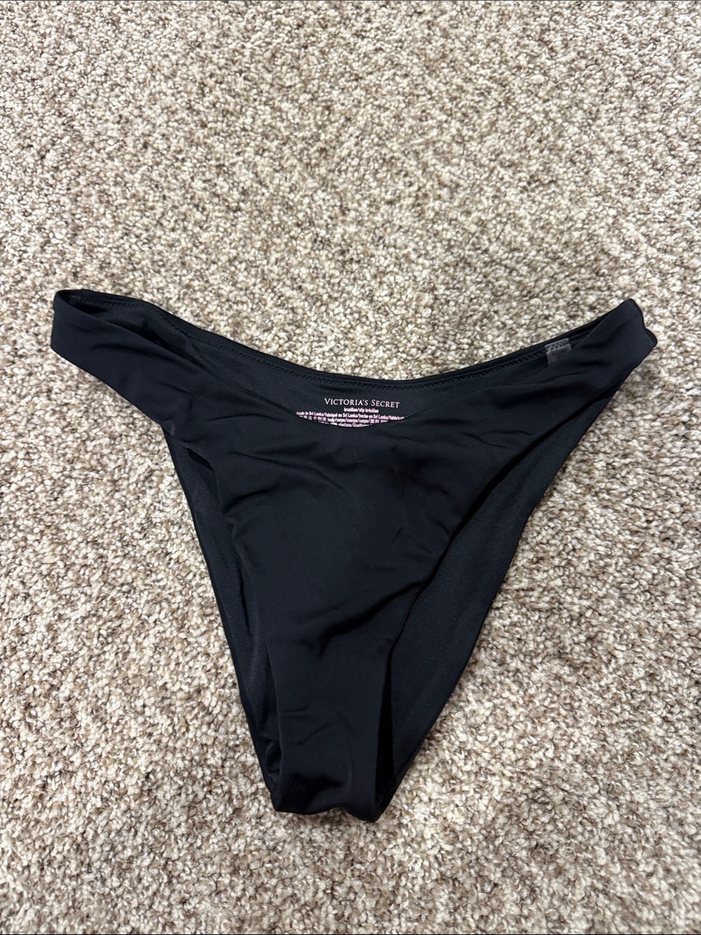 Victoria's Secret Black High-Cut Bikini Bottom